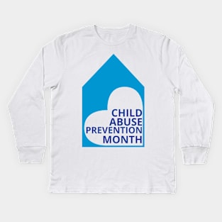 Child Abuse Prevention Month Kids Long Sleeve T-Shirt